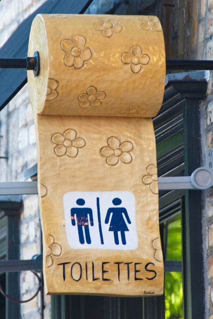 Qubec
Enseigne de toilettes publiques
Mots-clés: Amrique;Canada;Qubec