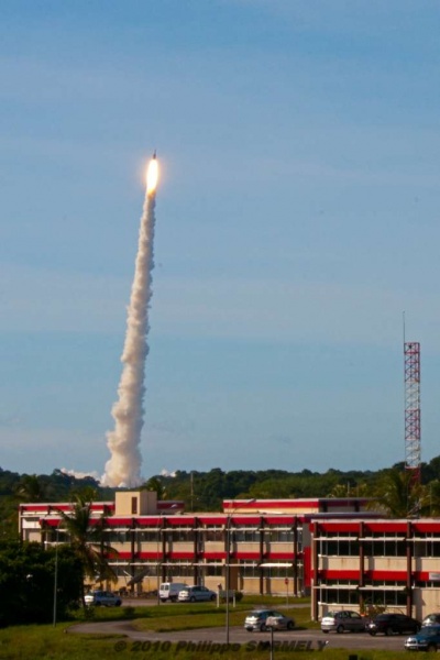 Ariane 5 V198
Tir de jour vu depuis Jupiter 2
Mots-clés: Guyane;Amrique;Kourou;Centre Spatial;Ariane;fuse