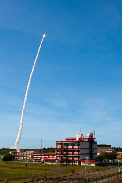 Ariane 5 V198
Tir de jour vu depuis Jupiter 2
Mots-clés: Guyane;Amrique;Kourou;Centre Spatial;Ariane;fuse