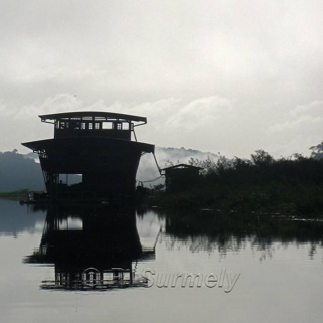 Carbet flottant sur le Marais de Kaw
Mots-clés: Guyane;Amrique;marais;Kaw;carbet