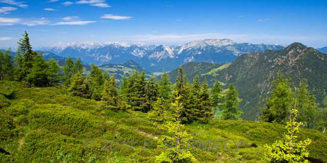 Vue depuis le Schatzberg
Mots-clés: Europe; Autriche; Tyrol; Wildschoenau