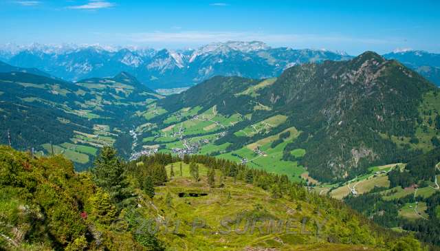 Vue depuis le Schatzberg
Mots-clés: Europe; Autriche; Tyrol; Wildschoenau