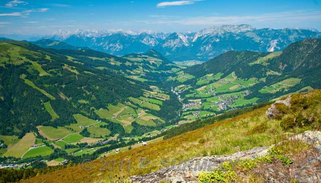 Vue depuis le Schatzberg
Mots-clés: Europe; Autriche; Tyrol; Wildschoenau