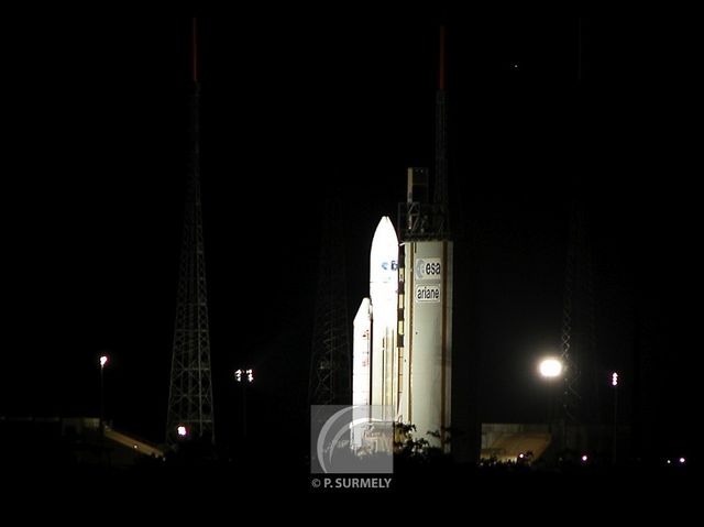 Ariane 5 V155
sur le pas de tir
Mots-clés: Guyane;Amrique;Kourou;Centre Spatial;Ariane;fuse
