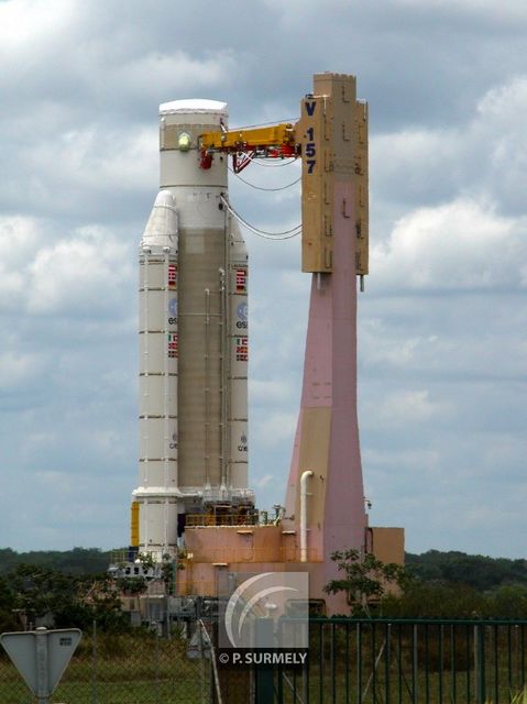 Ariane 5 V157
transfert entre BIL et BAF
Mots-clés: Guyane;Amrique;Kourou;Centre Spatial;Ariane;fuse