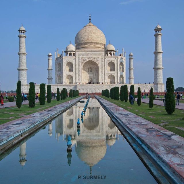 Taj Mahal
La photo classique : reflets dans l'eau.
Mots-clés: Asie;Inde;Uttar Pradesh;Agra;Taj Mahal