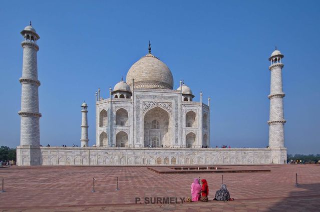 Taj Mahal
Le mausole.
Mots-clés: Asie;Inde;Uttar Pradesh;Agra;Taj Mahal