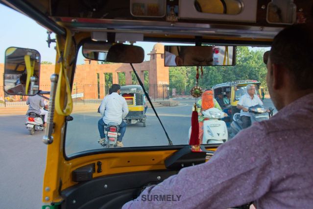 A bord d'un tuk-tuk  Bikaner
Mots-clés: Asie;Inde;Rajasthan;Bikaner