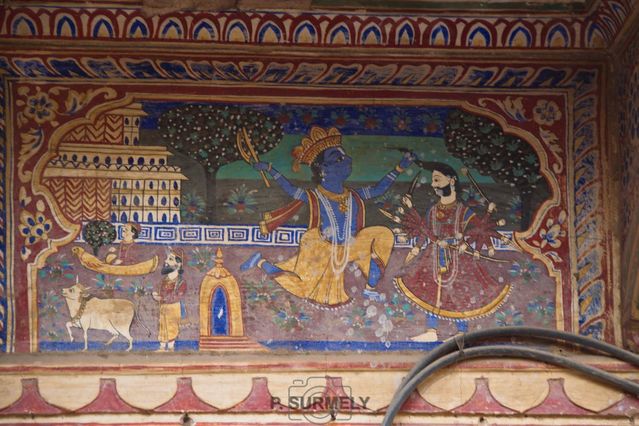 Peinture murale
Mots-clés: Asie;Inde;Rajasthan;Fatehpur;Shekawati