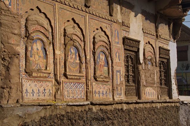 Peintures murales sur une faade
Mots-clés: Asie;Inde;Rajasthan;Fatehpur;Shekawati