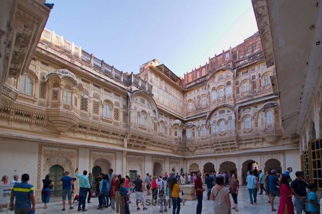 Fort Mehrangahr
Cour intrieure.
Mots-clés: Asie;Inde;Rajasthan;Jodhpur;fort
