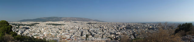 Athnes
Panoramique depuis la colline Philopappou.
Mots-clés: Europe:Grce:Attique;Athnes