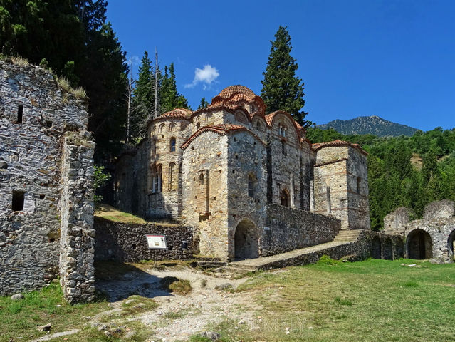 Mystras
glise de l'Hodighitria.
Mots-clés: Europe;Grce;Ploponnse,Mystras