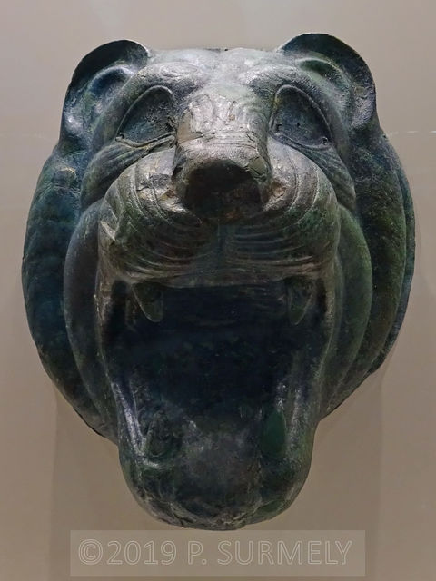 Olympie
Tte de lion en bronze (VIIIe sicle av. J.-C. )
Mots-clés: Europe:Grce;Ploponnse;Olympie