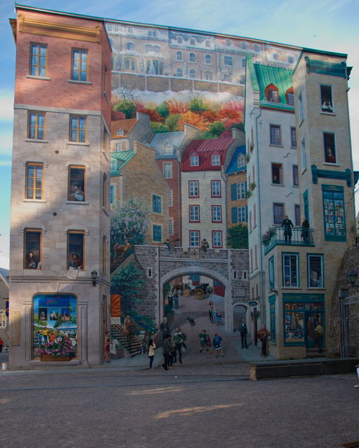 Qubec
Fresque murale dans le Vieux Qubec
Mots-clés: Amrique;Canada;Qubec