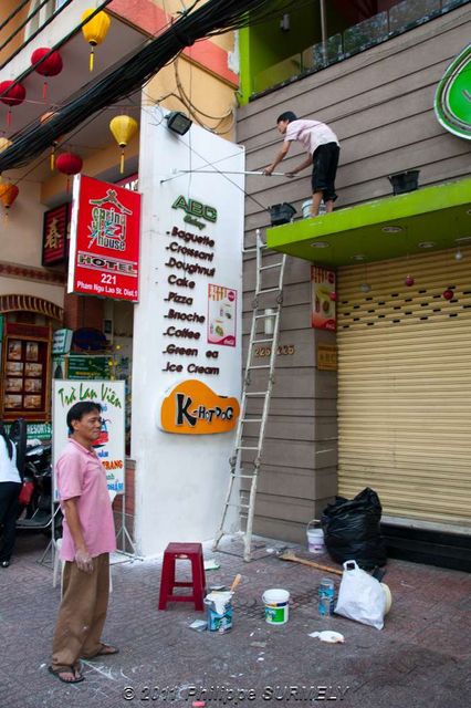 Peintre au travail
Mots-clés: Asie;Vietnam;Saigon;HoChiMinhVille